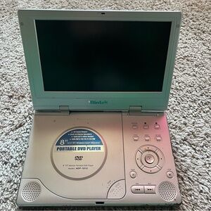 Silver Portable DVD Player
